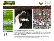 Tablet Screenshot of certifiedproductswi.com
